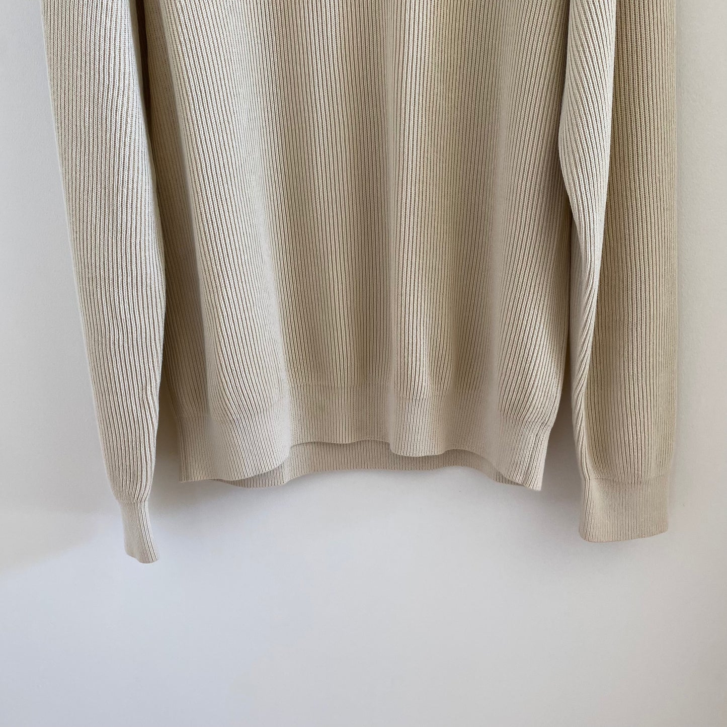 Auralee Ribbed Hard Twist Sweater