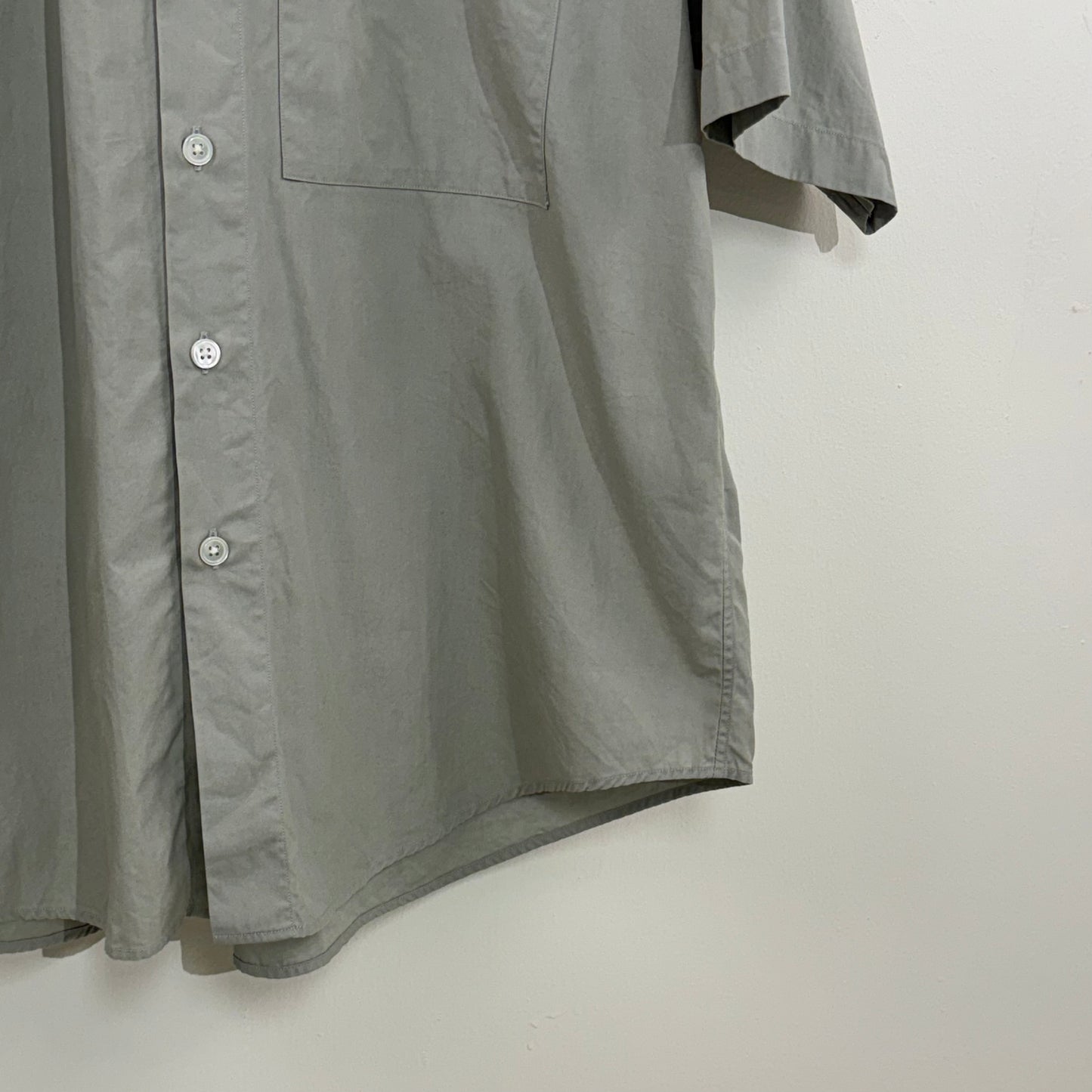 Auralee Washed Finx Twill Short Sleeve Shirt