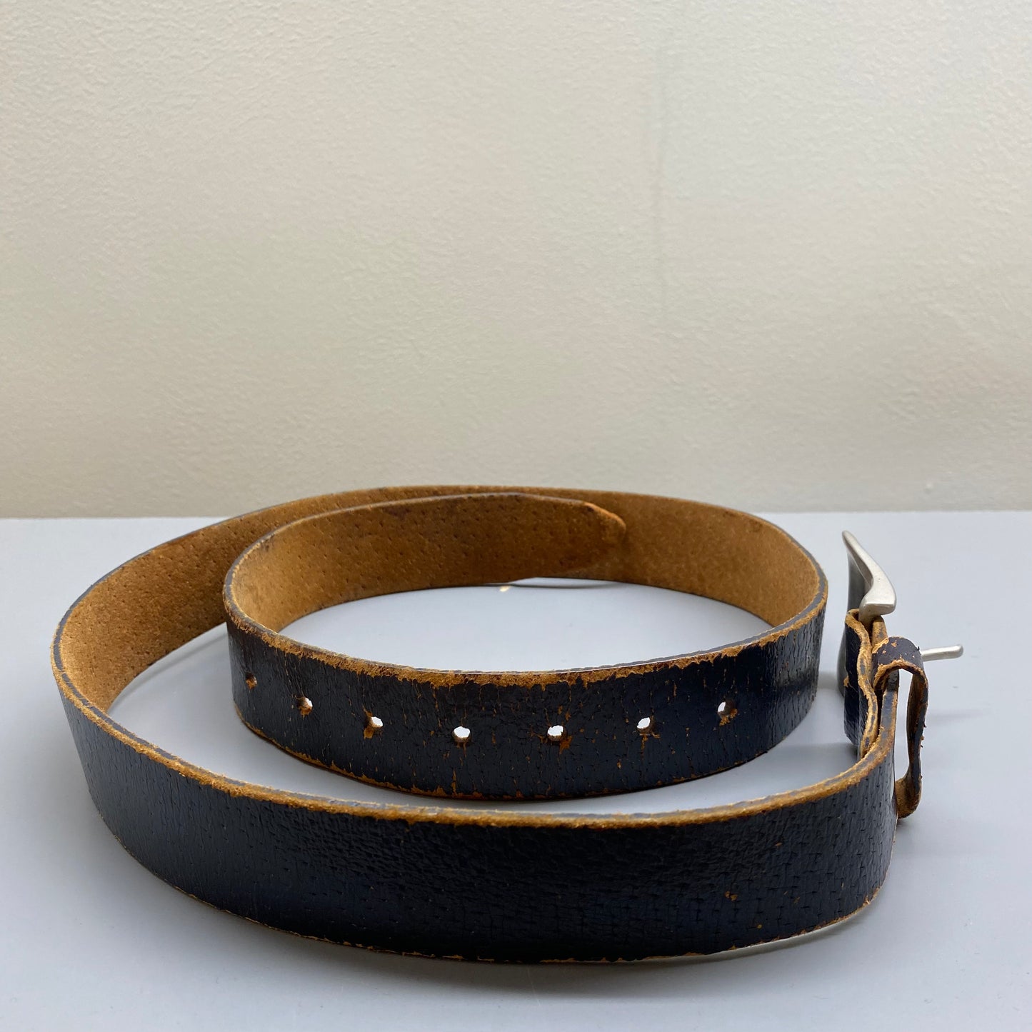 Comme des Garçons Homme Plus Cracked Leather Belt