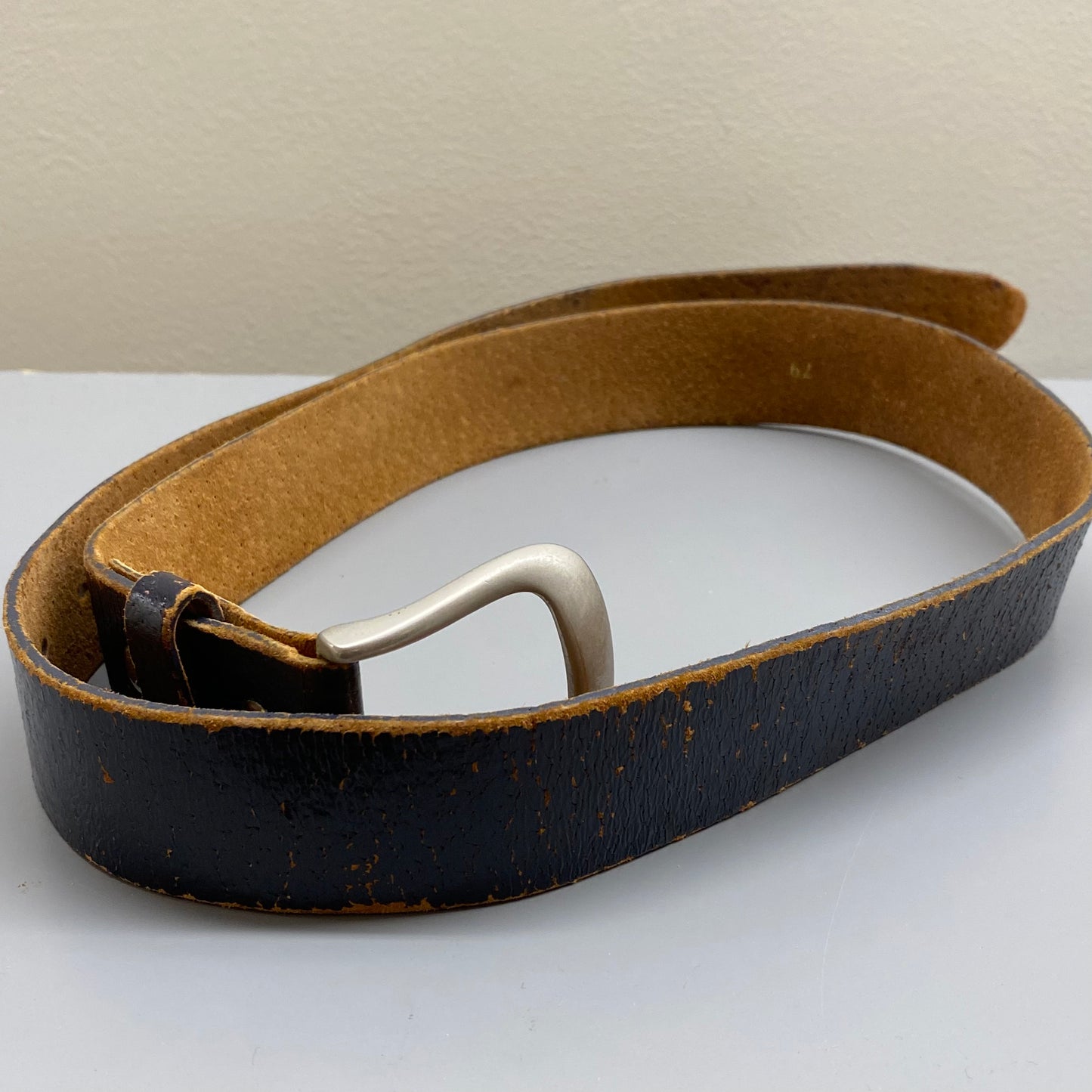Comme des Garçons Homme Plus Cracked Leather Belt