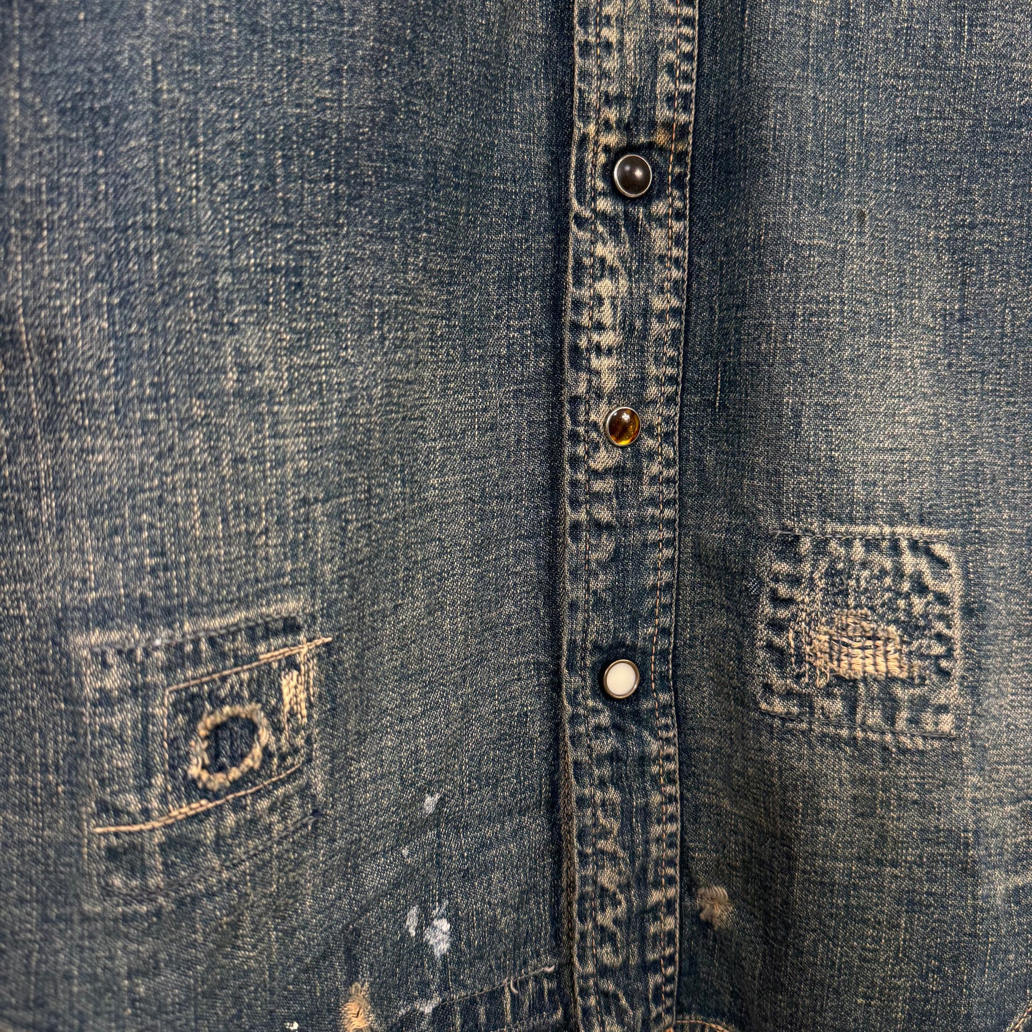 Kapital Distressed Western Shirt