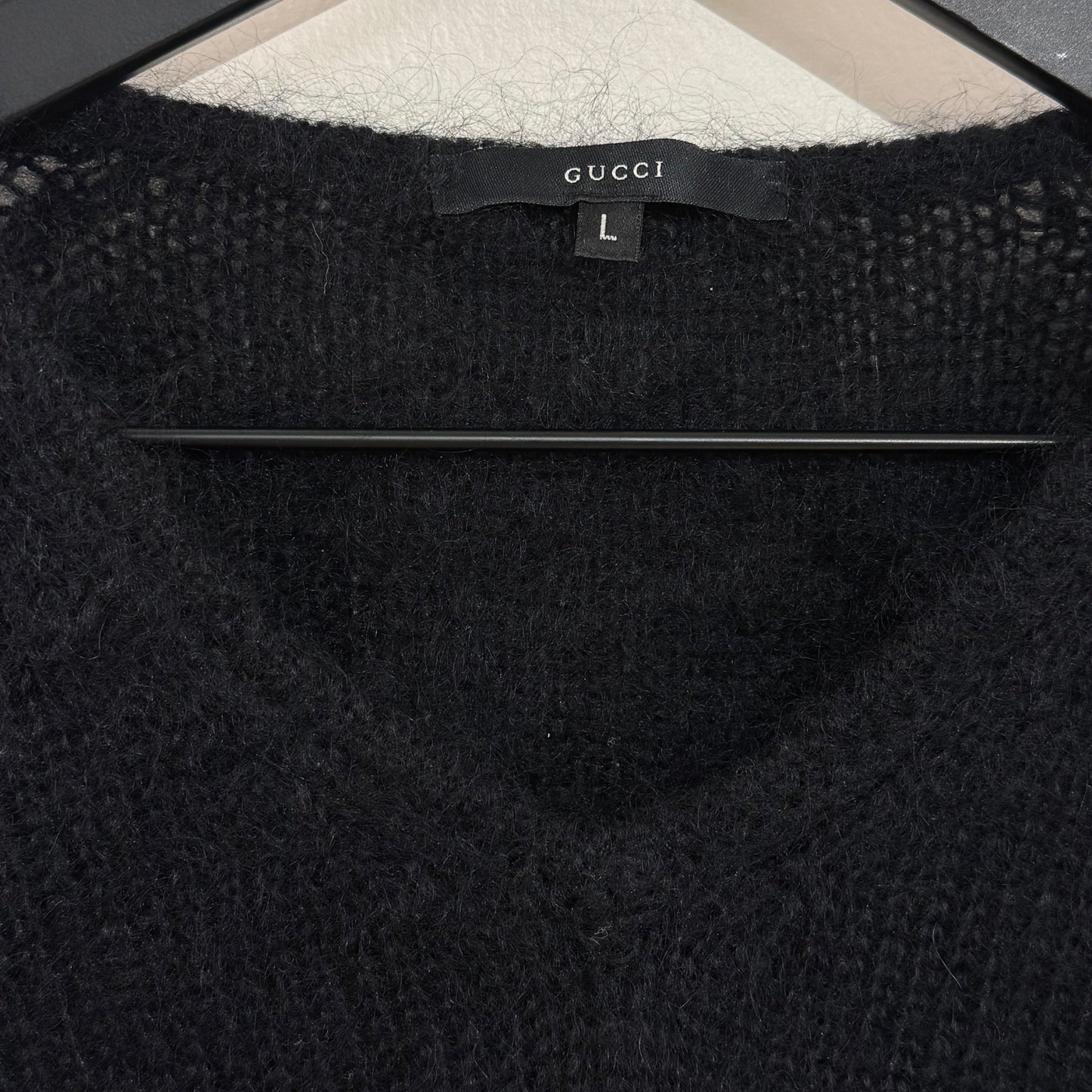 Gucci Mohair V-Neck Sweater
