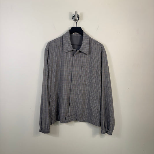 Auralee Wool Double Face Check Blouson
