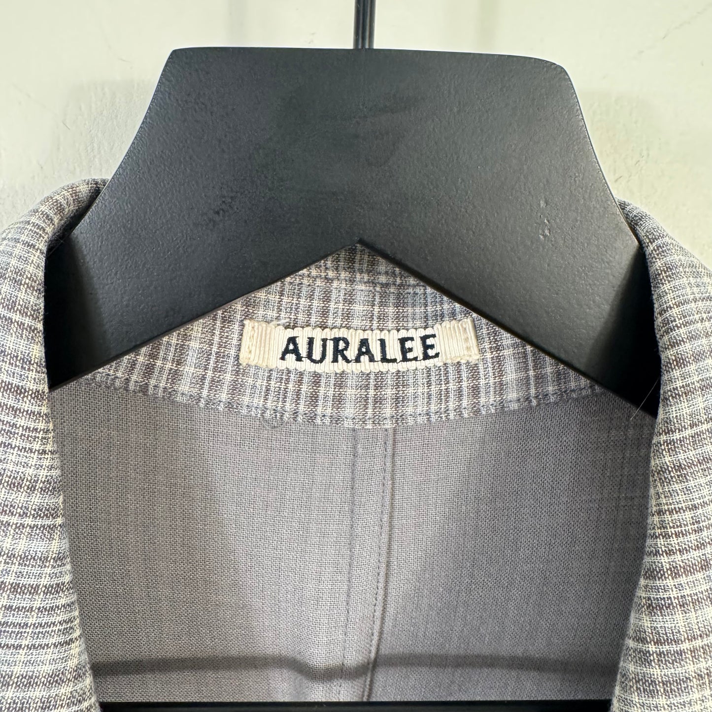 Auralee Wool Double Face Check Blouson