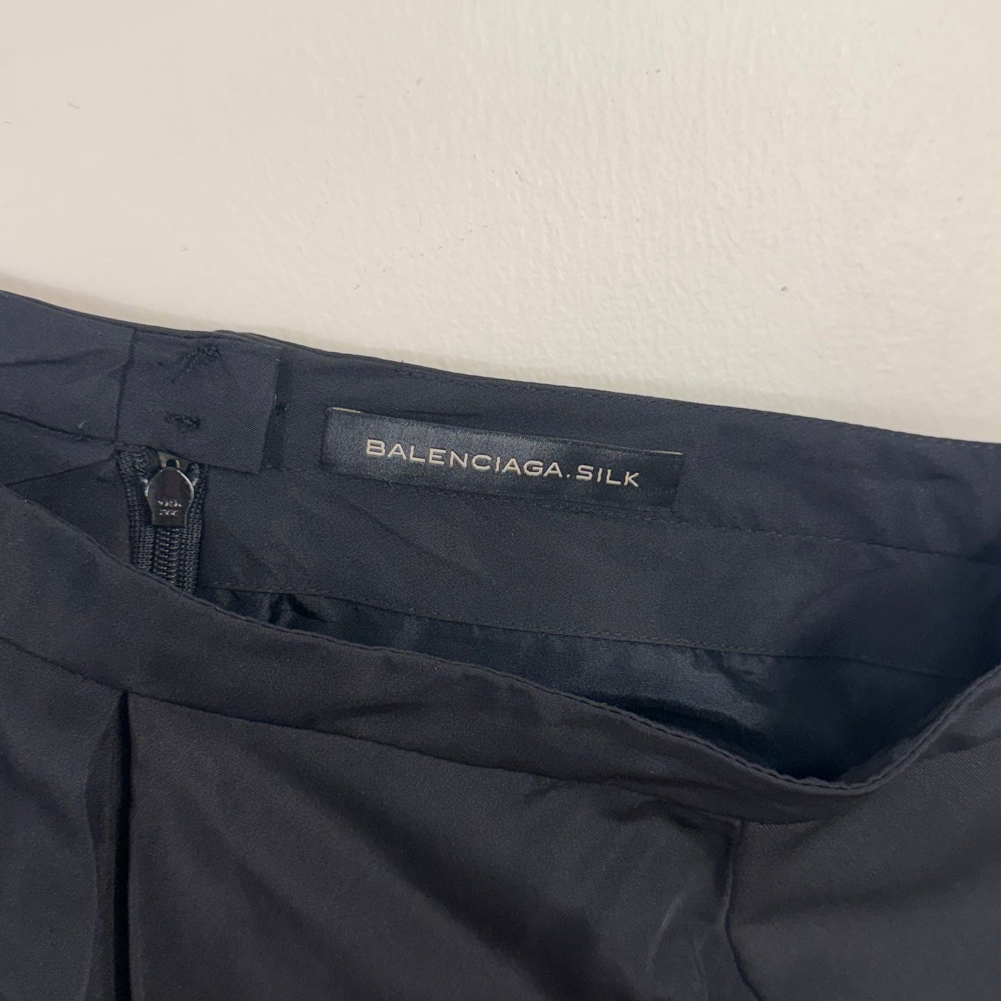 Balenciaga Silk Mini Skirt