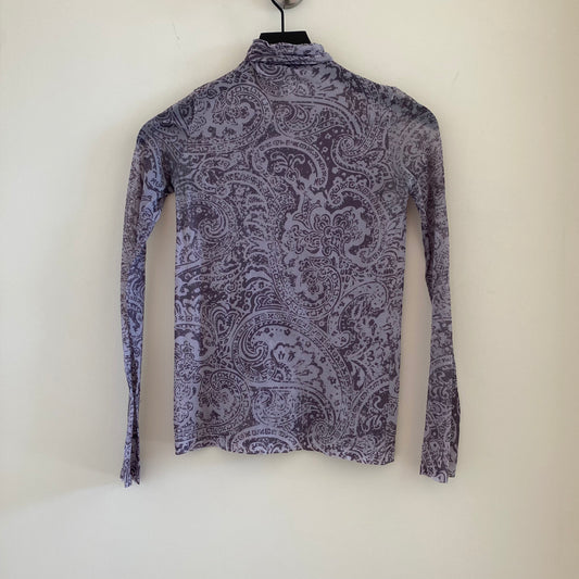 Acne Studios Sheer Mesh Paisley Longsleeve