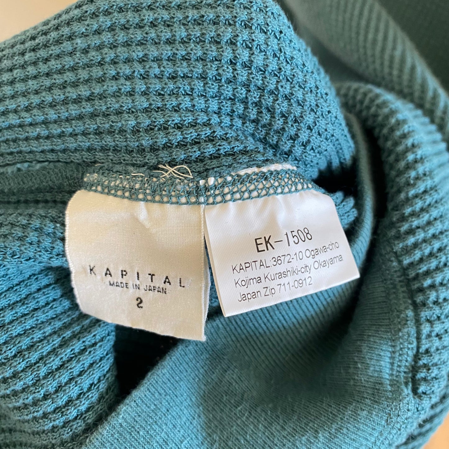 Kapital Eco Big Waffle Knit Sweater