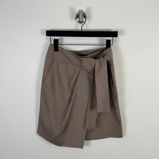 Gucci Silk Waist Tie Midi Skirt