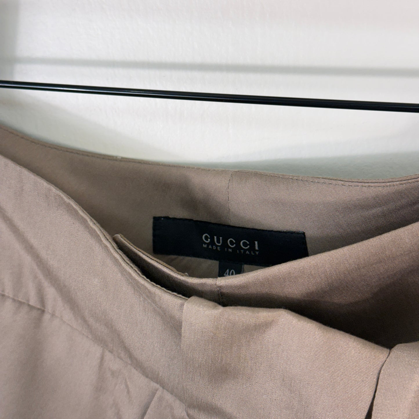 Gucci Silk Waist Tie Midi Skirt
