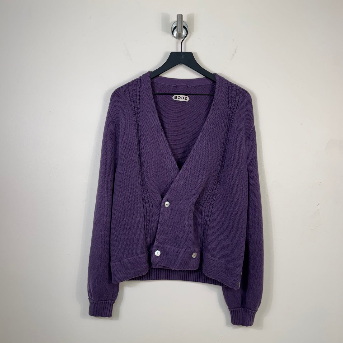 Bode Double Breasted Knit Cardigan