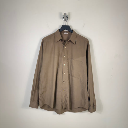 Auralee Washed Finx Twill Big Shirt