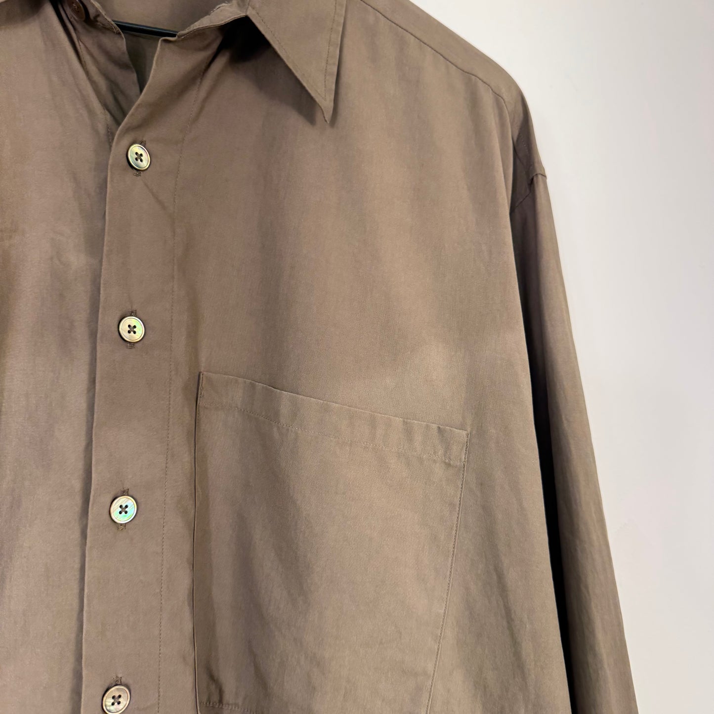 Auralee Washed Finx Twill Big Shirt