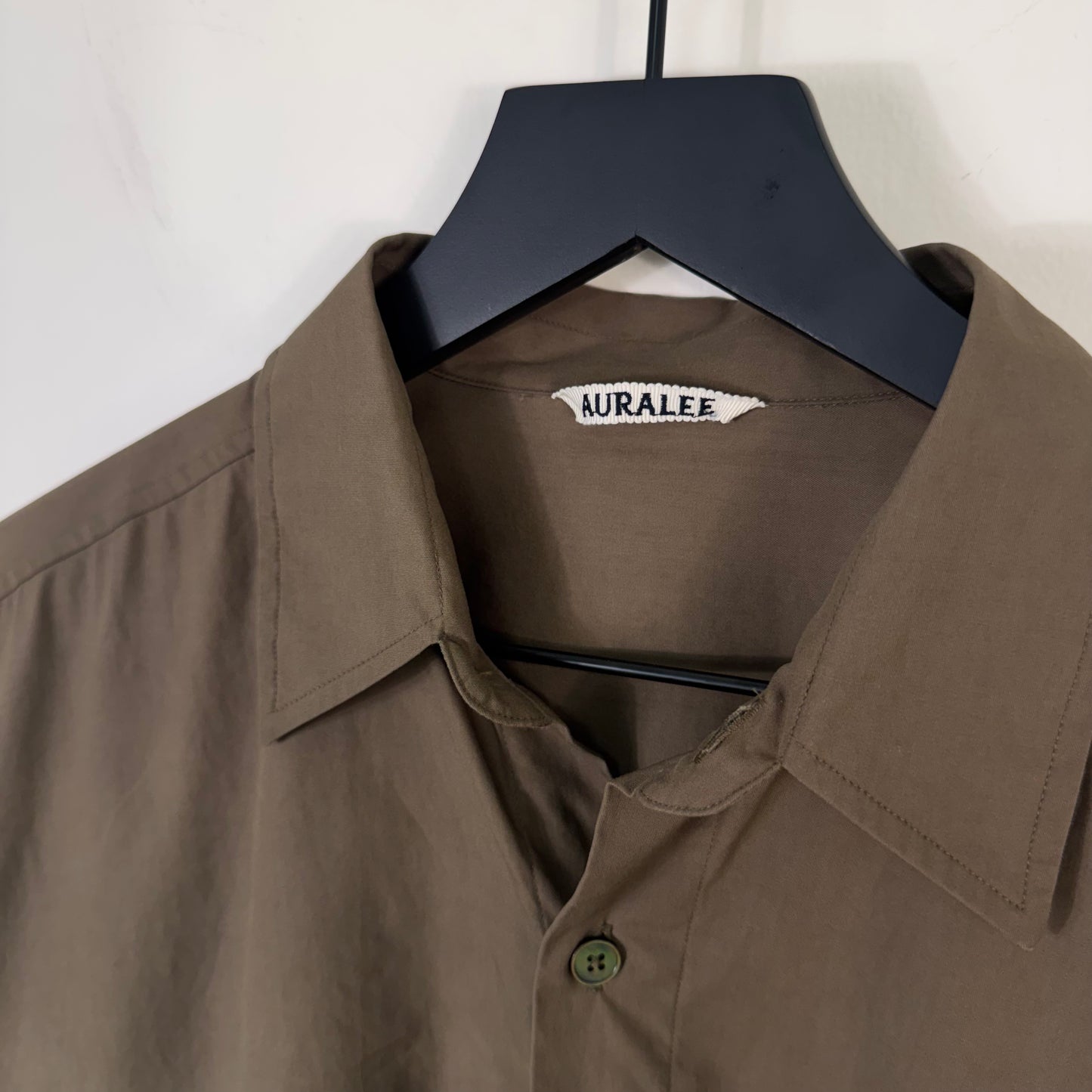 Auralee Washed Finx Twill Big Shirt
