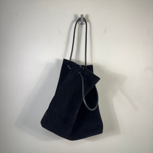 Gucci Oversized Suede Leather Shoulder Bag