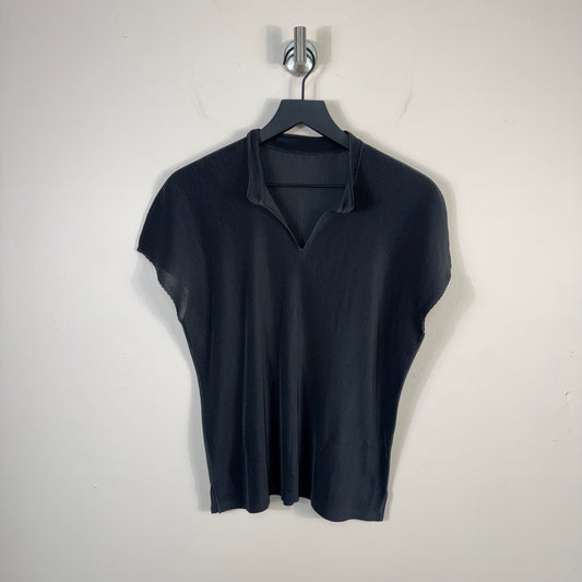Issey Miyake Pleats Please Pleated Polo Shirt
