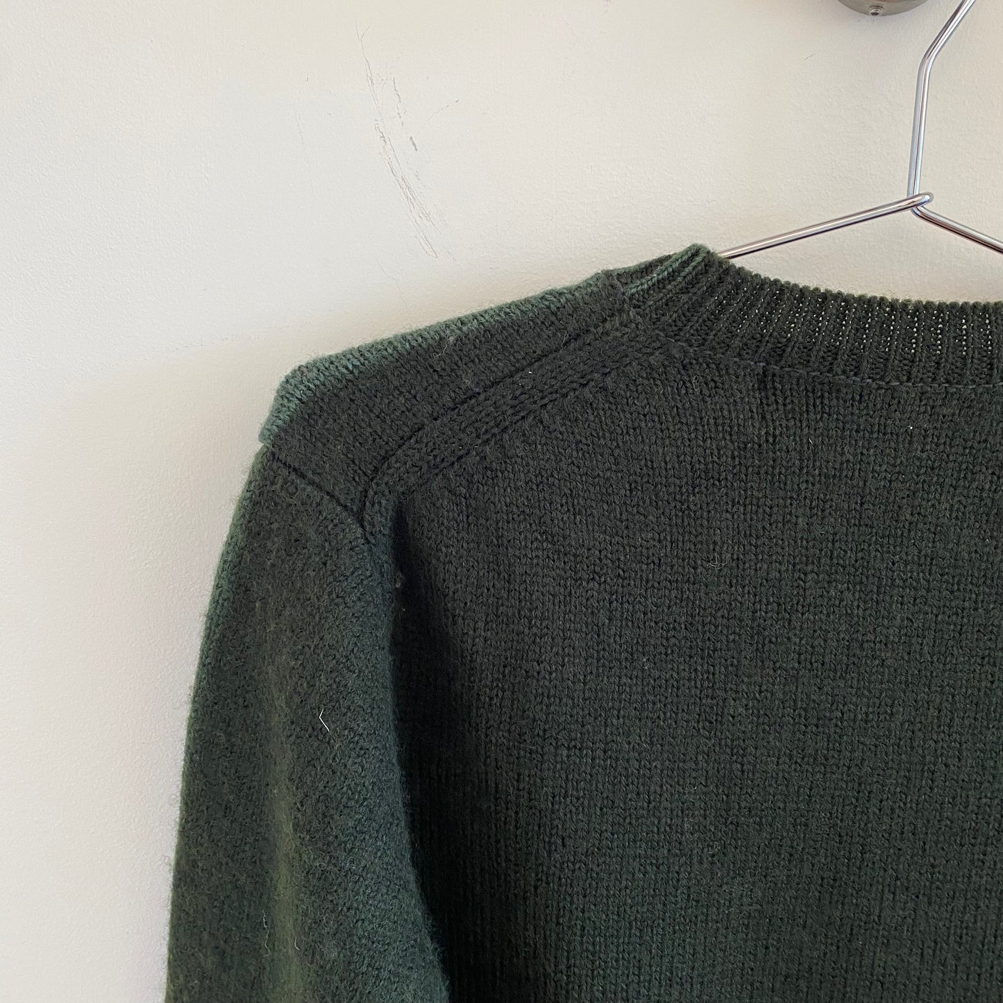 Comme des Garcons Homme 2004 Green Knit Sweater