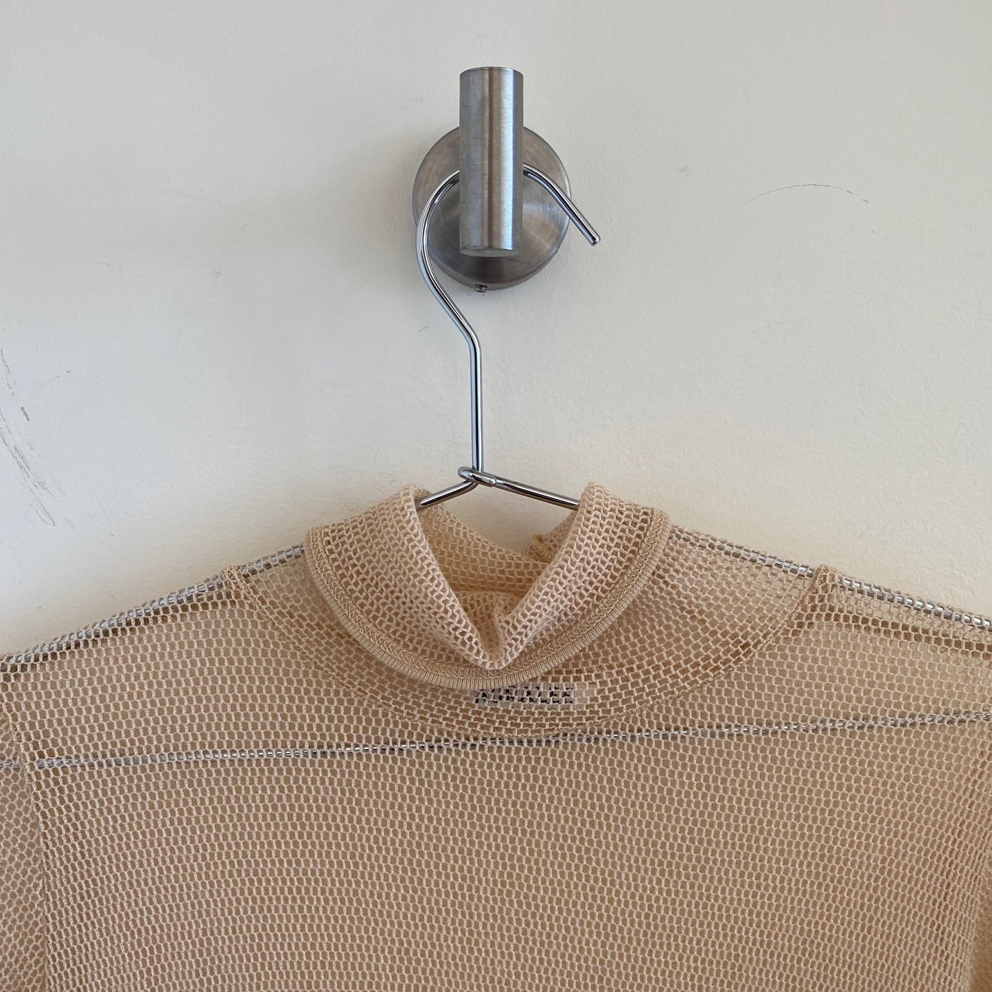 Auralee Raschel Wool Mesh Turtlenck L/S