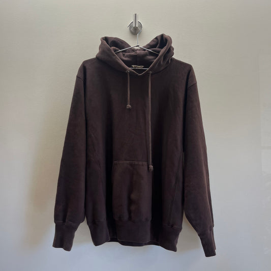 Auralee Heavyweight Hoodie Brown