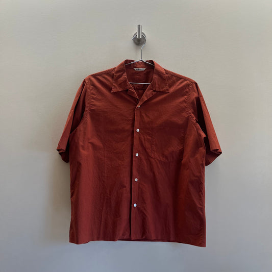 Auralee Selvedge Cotton Shirt Rust