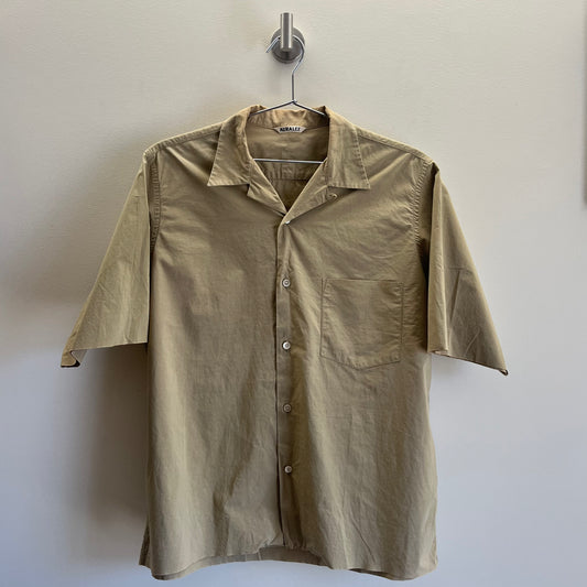 Auralee Selvedge Cotton Shirt Cream