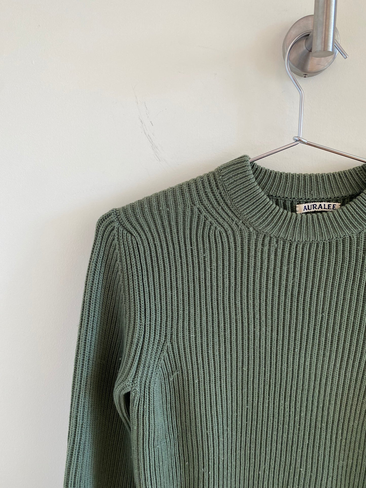 Auralee Knit Green Sweater