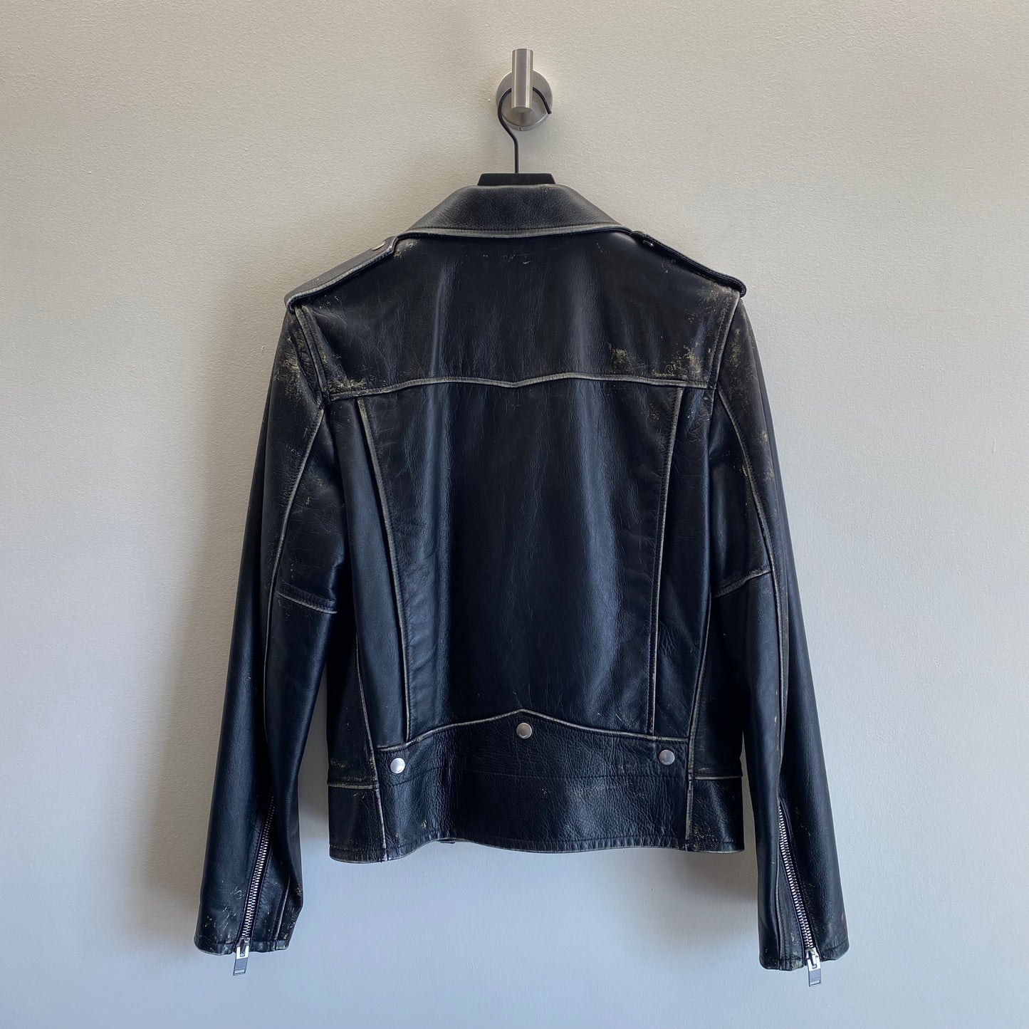 Saint Laurent Paris Leather Rider Jacket