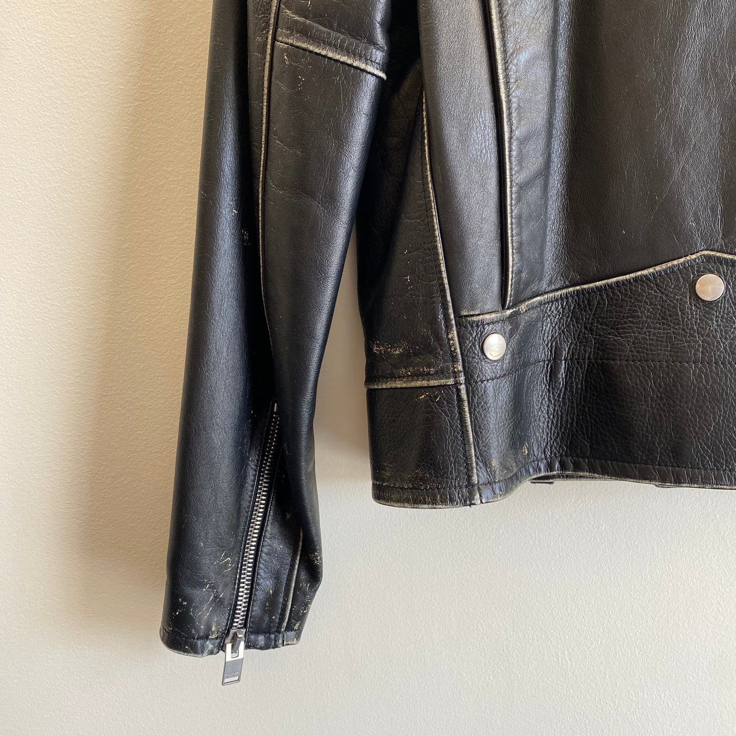 Saint Laurent Paris Leather Rider Jacket