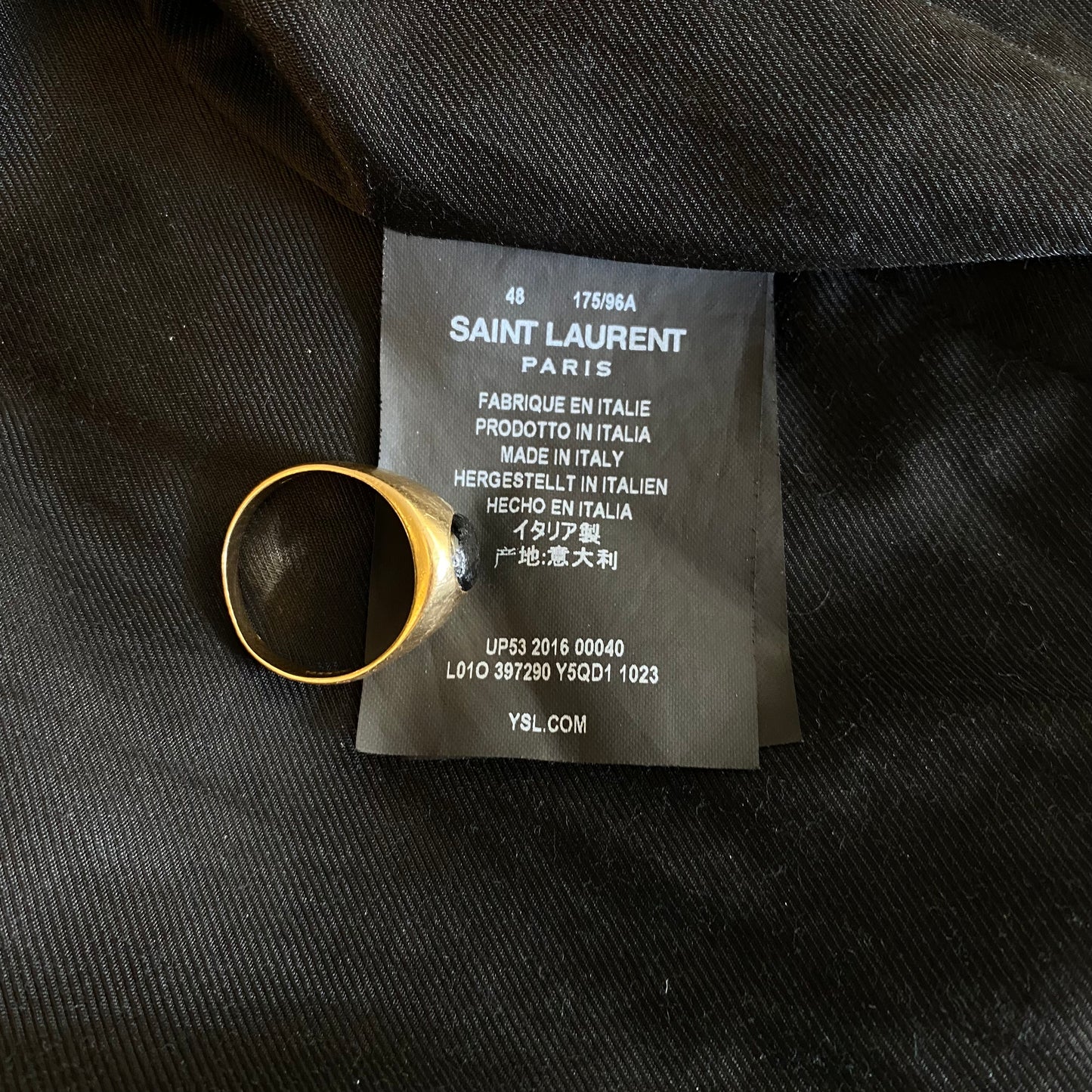 Saint Laurent Paris Leather Rider Jacket