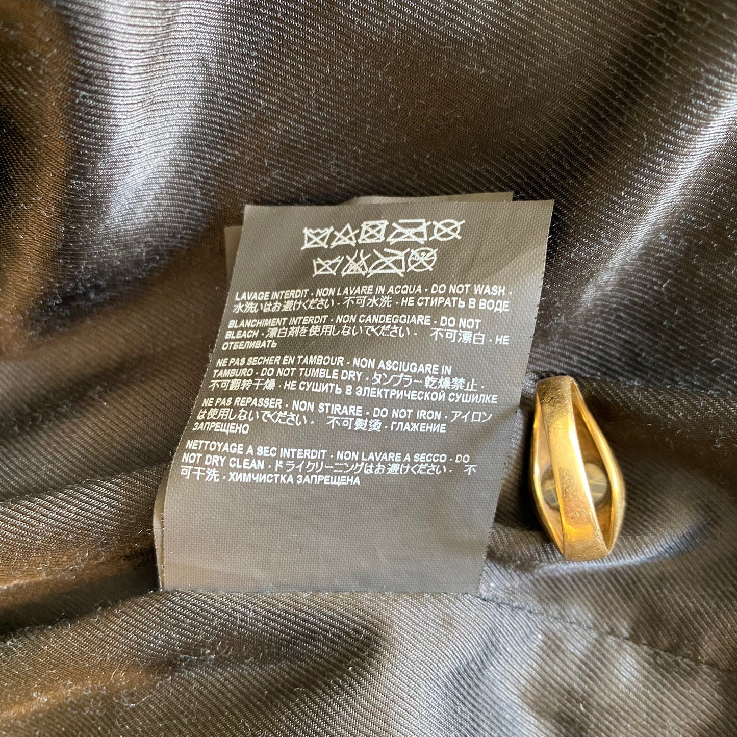 Saint Laurent Paris Leather Rider Jacket