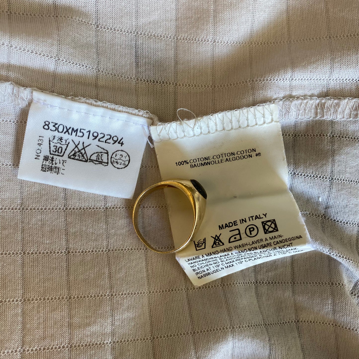 Maison Margiela 04SS Graph Check T-Shirt