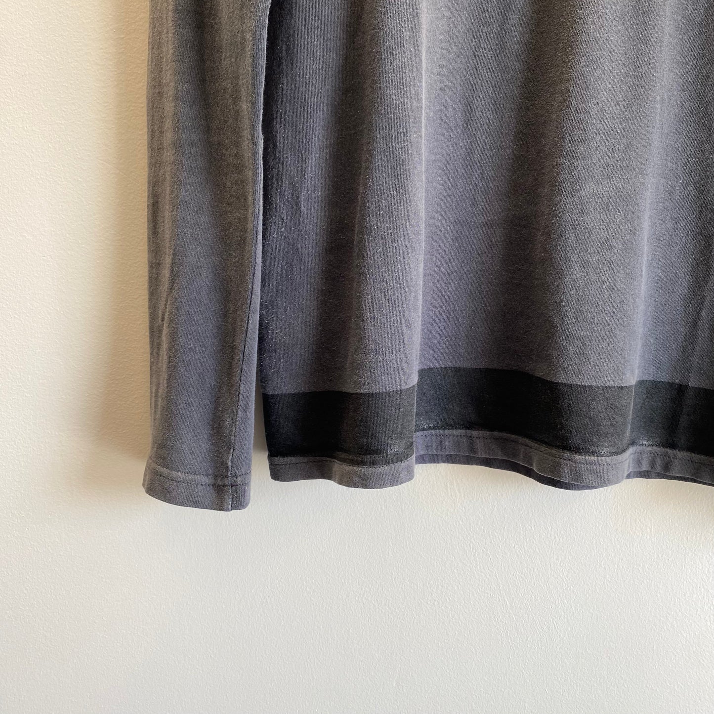 Helmut Lang 97SS Rubber Print Long Sleeve T-Shirt