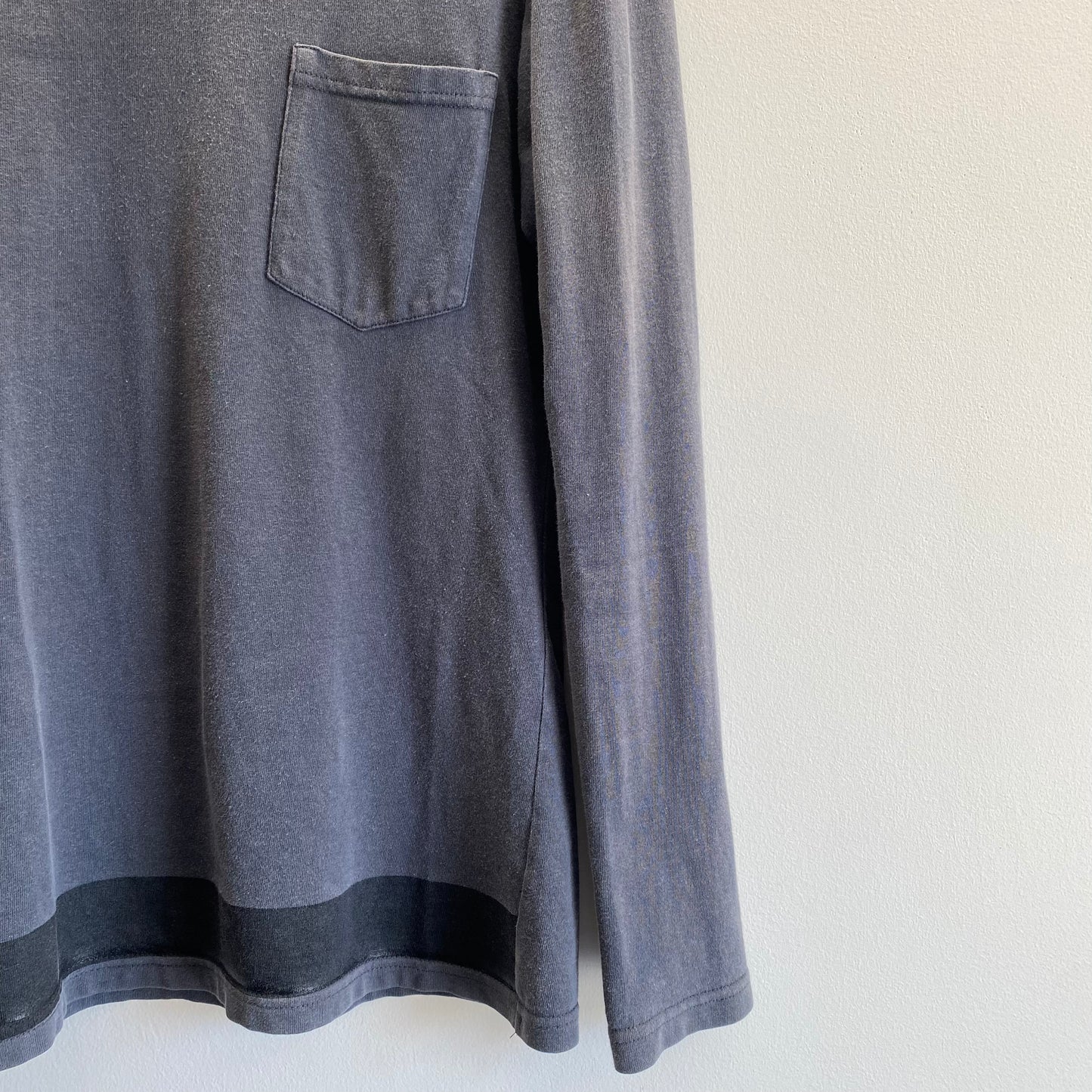 Helmut Lang 97SS Rubber Print Long Sleeve T-Shirt