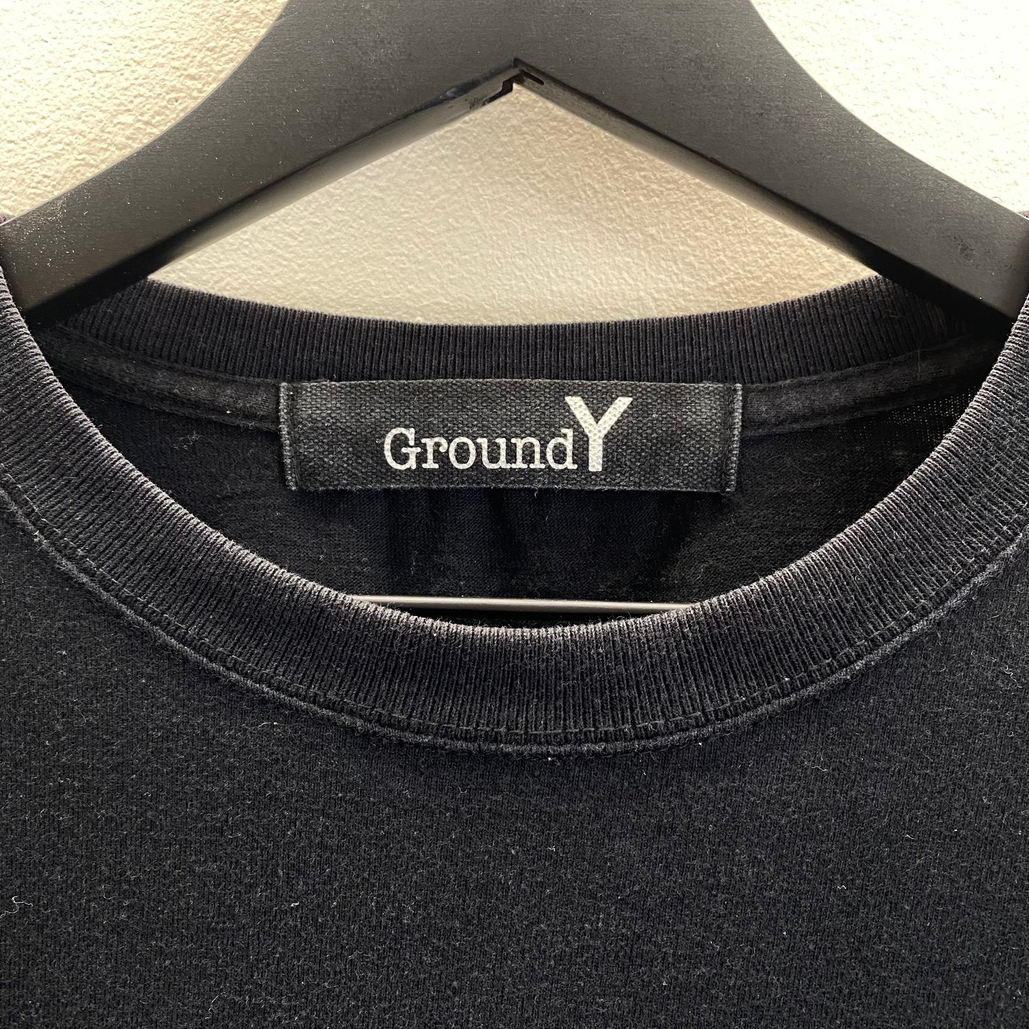 Yohji Yamamoto Ground Y Reverse Signature Long Sleeve T-Shirt