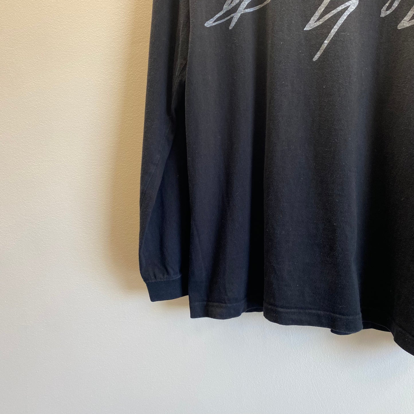 Yohji Yamamoto Ground Y Reverse Signature Long Sleeve T-Shirt