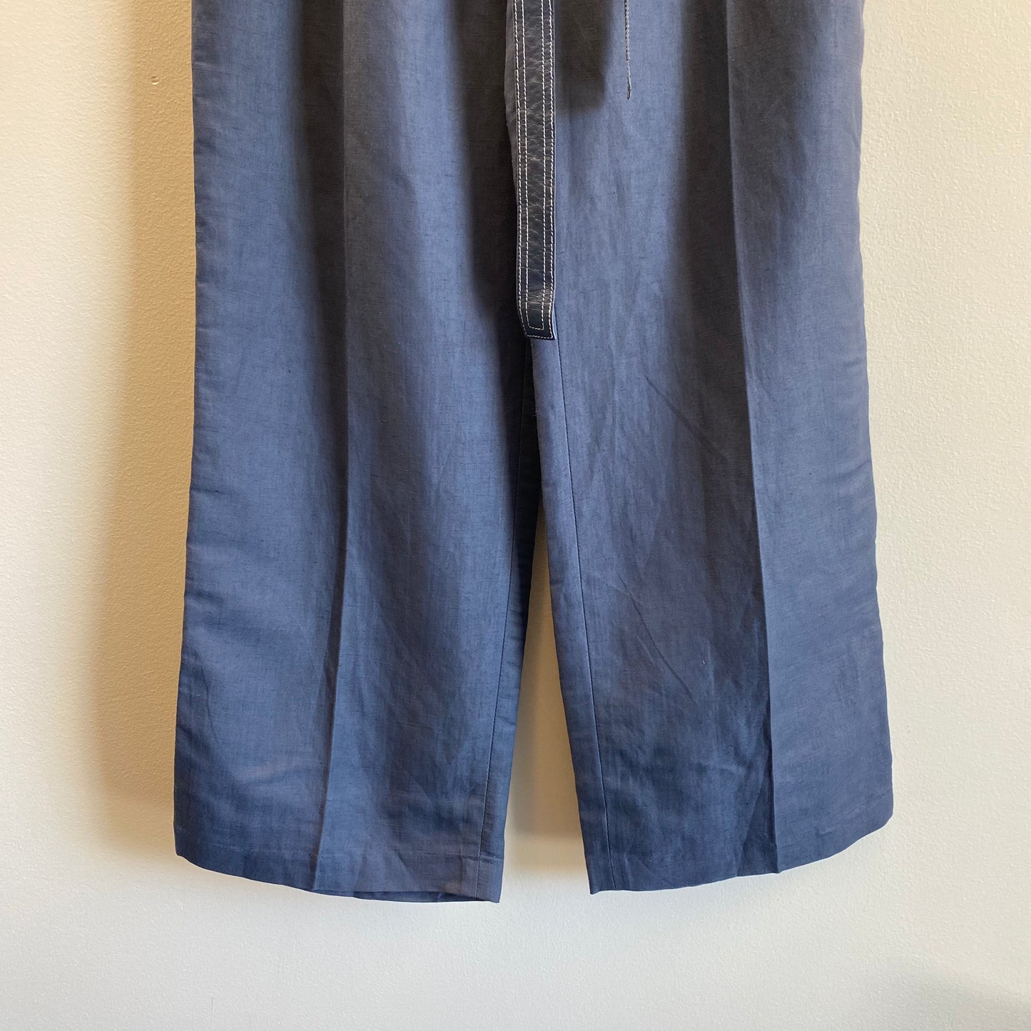 Celine by Phoebe Philo Belted Linen Slacks