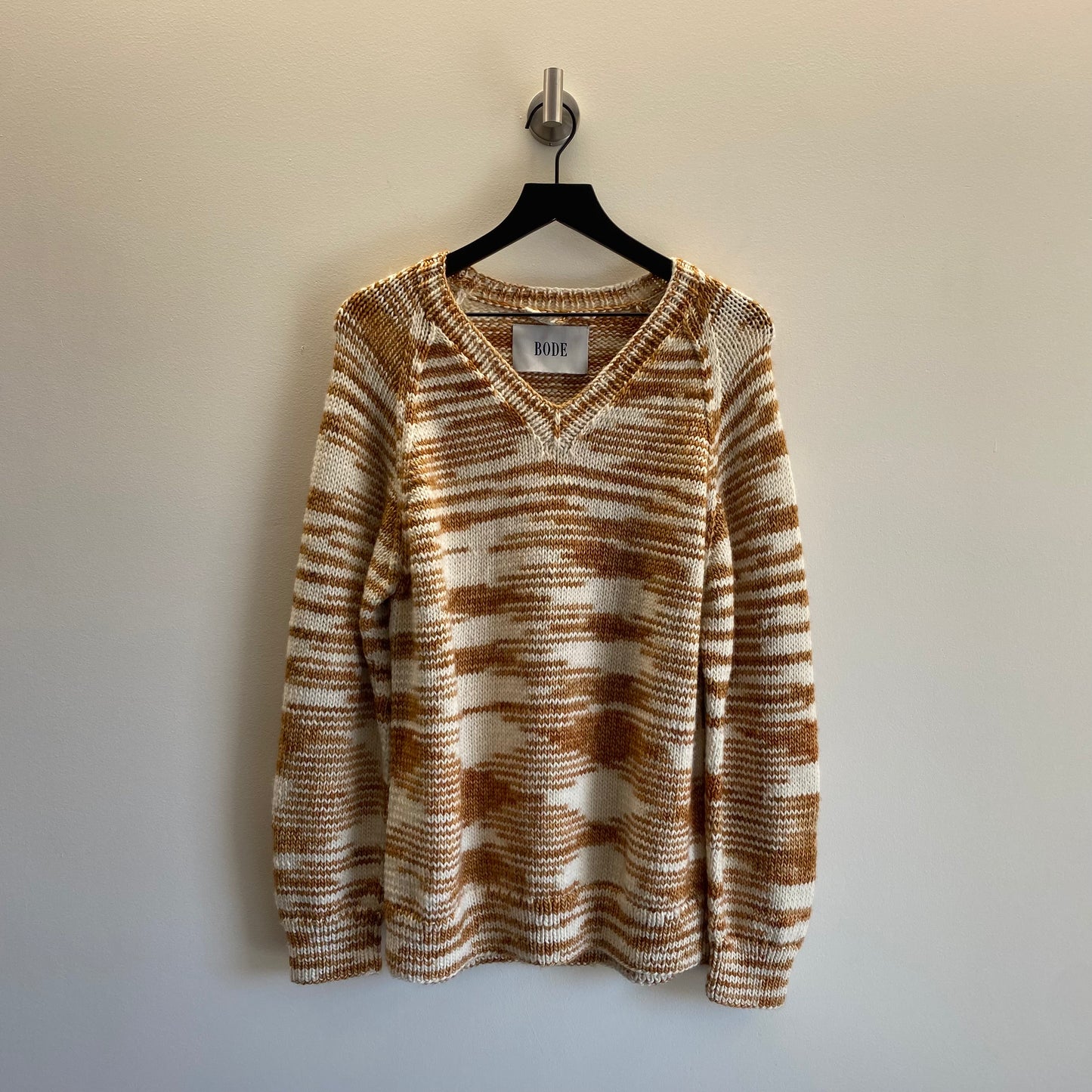 Bode Striped V-Neck Sweater