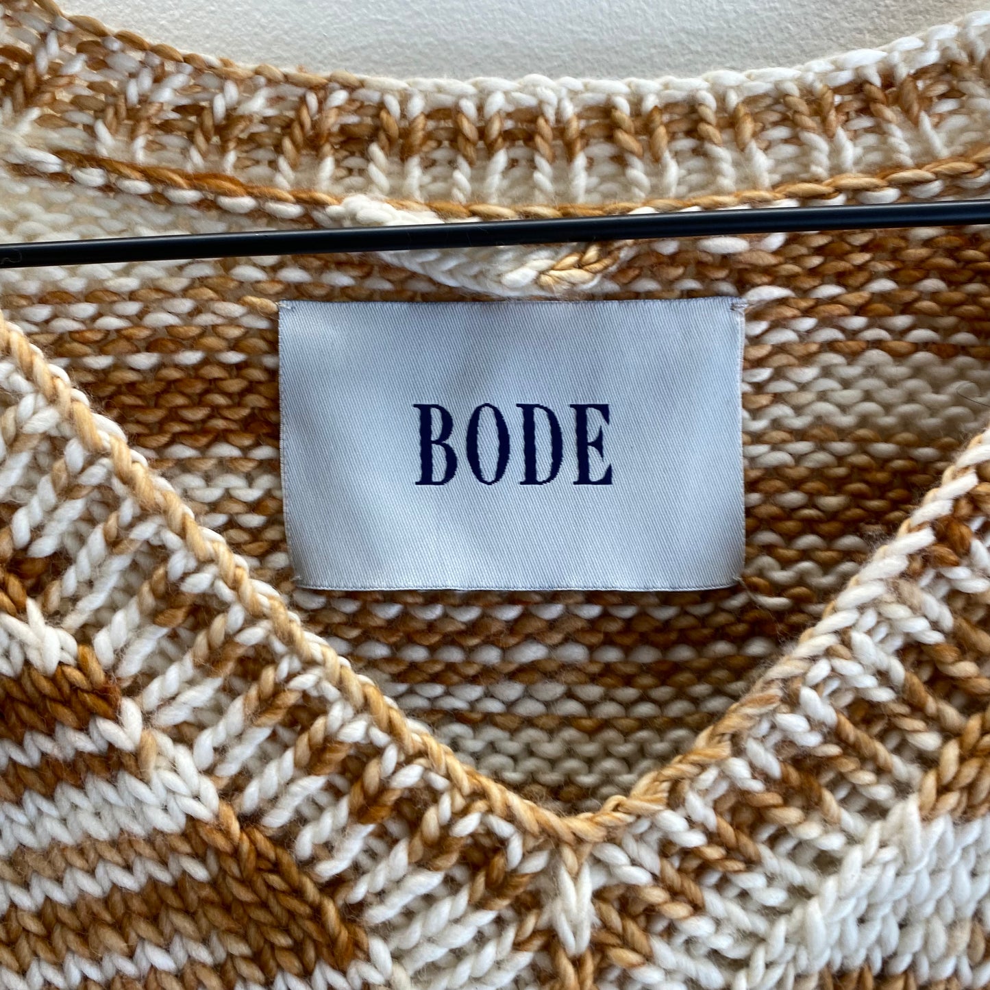 Bode Striped V-Neck Sweater