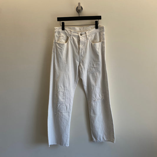 Kapital White Jeans Damage & Remake 5P