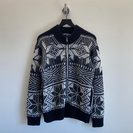 Comme des Garçons Homme Patterned Knit Cardigan