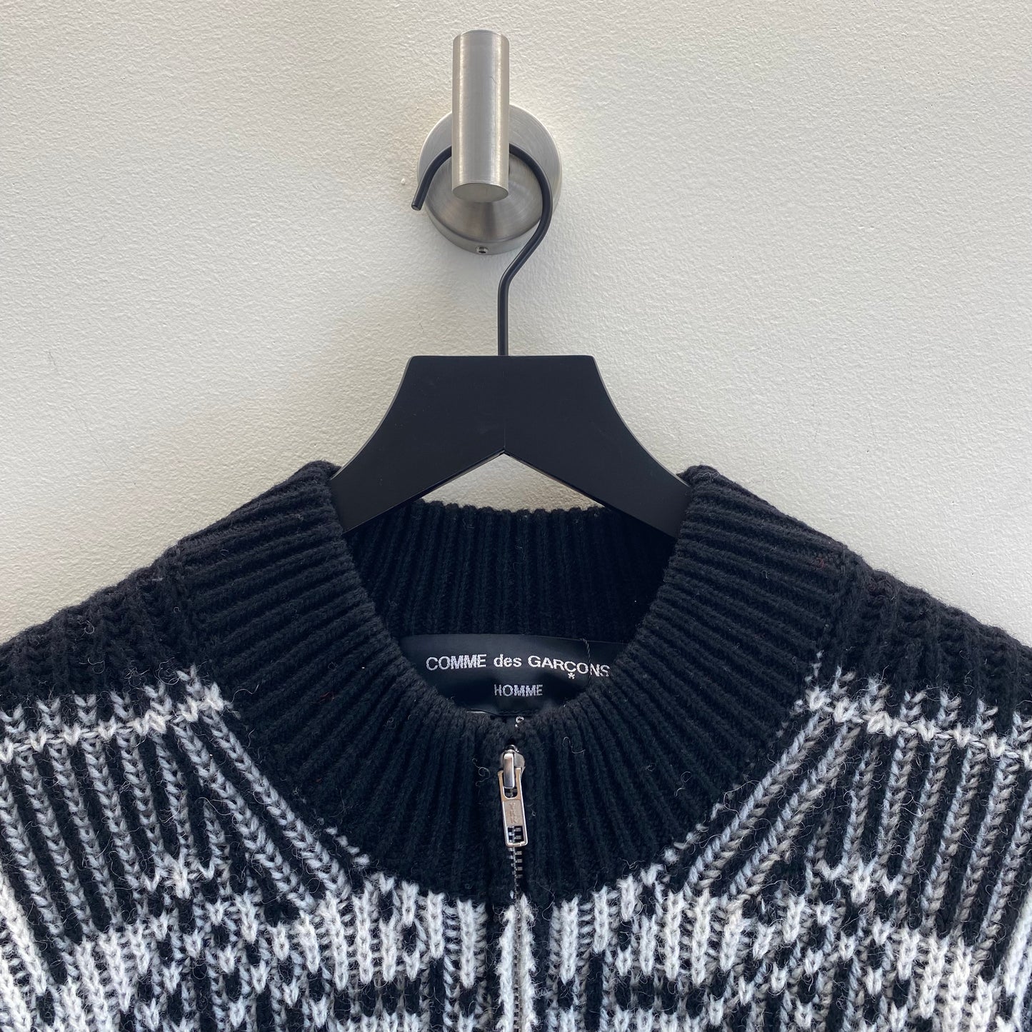 Comme des Garçons Homme Patterned Knit Cardigan