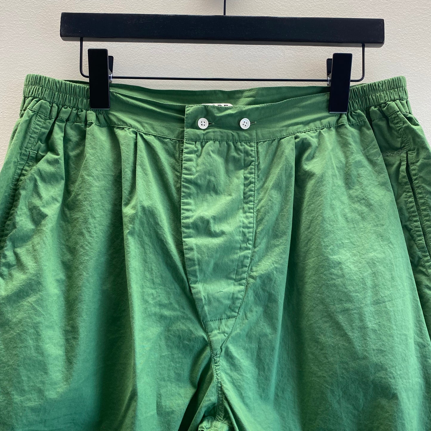 Bode Green Sheet Shorts
