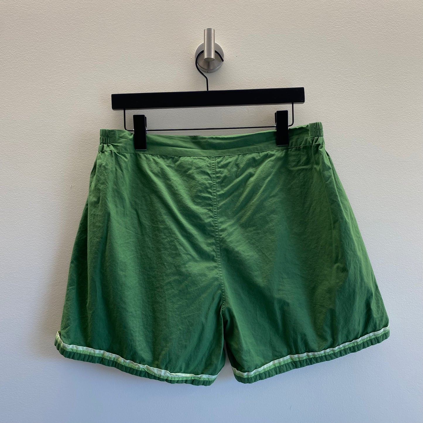Bode Green Sheet Shorts