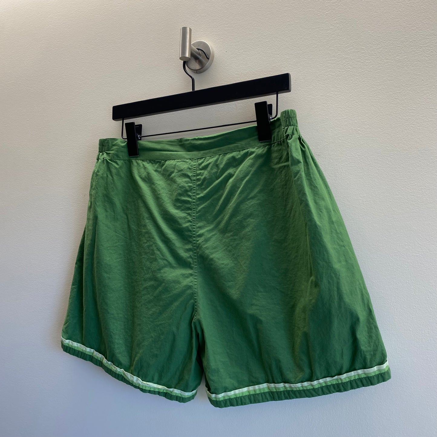 Bode Green Sheet Shorts