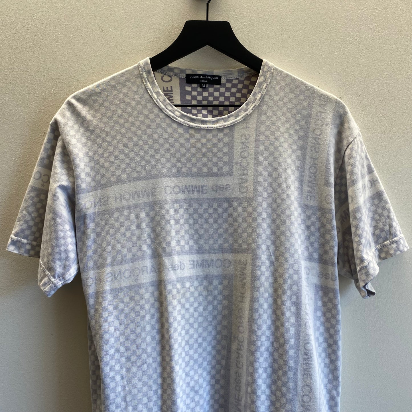 Comme des Garçons 2003 Checkered Logo Tee