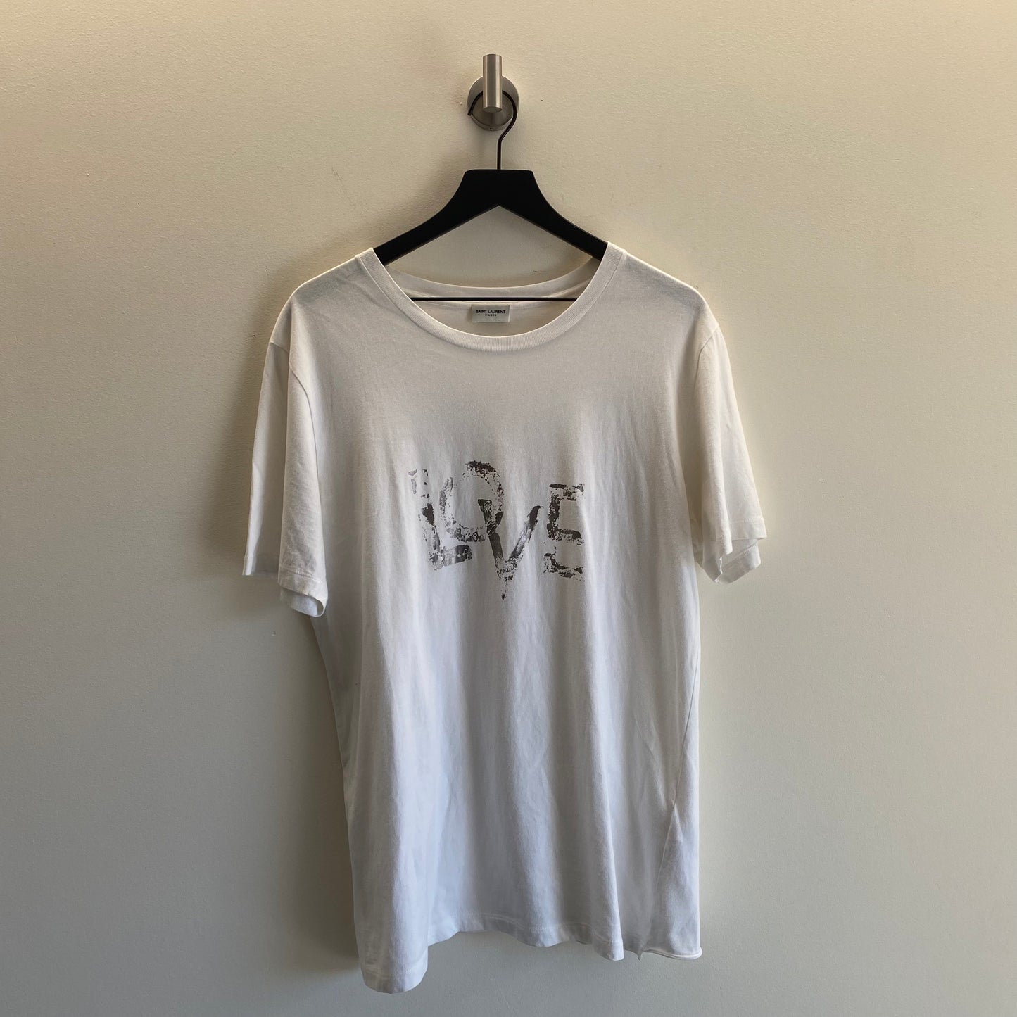 Saint Laurent Paris 19SS Metallic "Love" T-Shirt