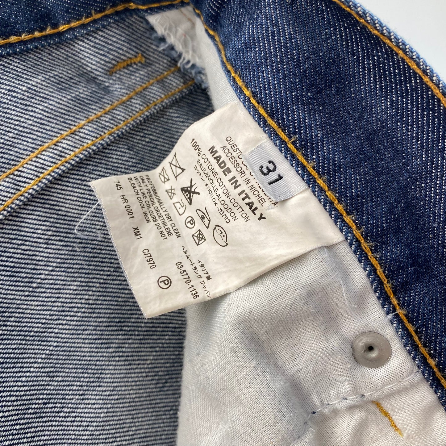 Helmut Lang Vintage Classic Cut Denim