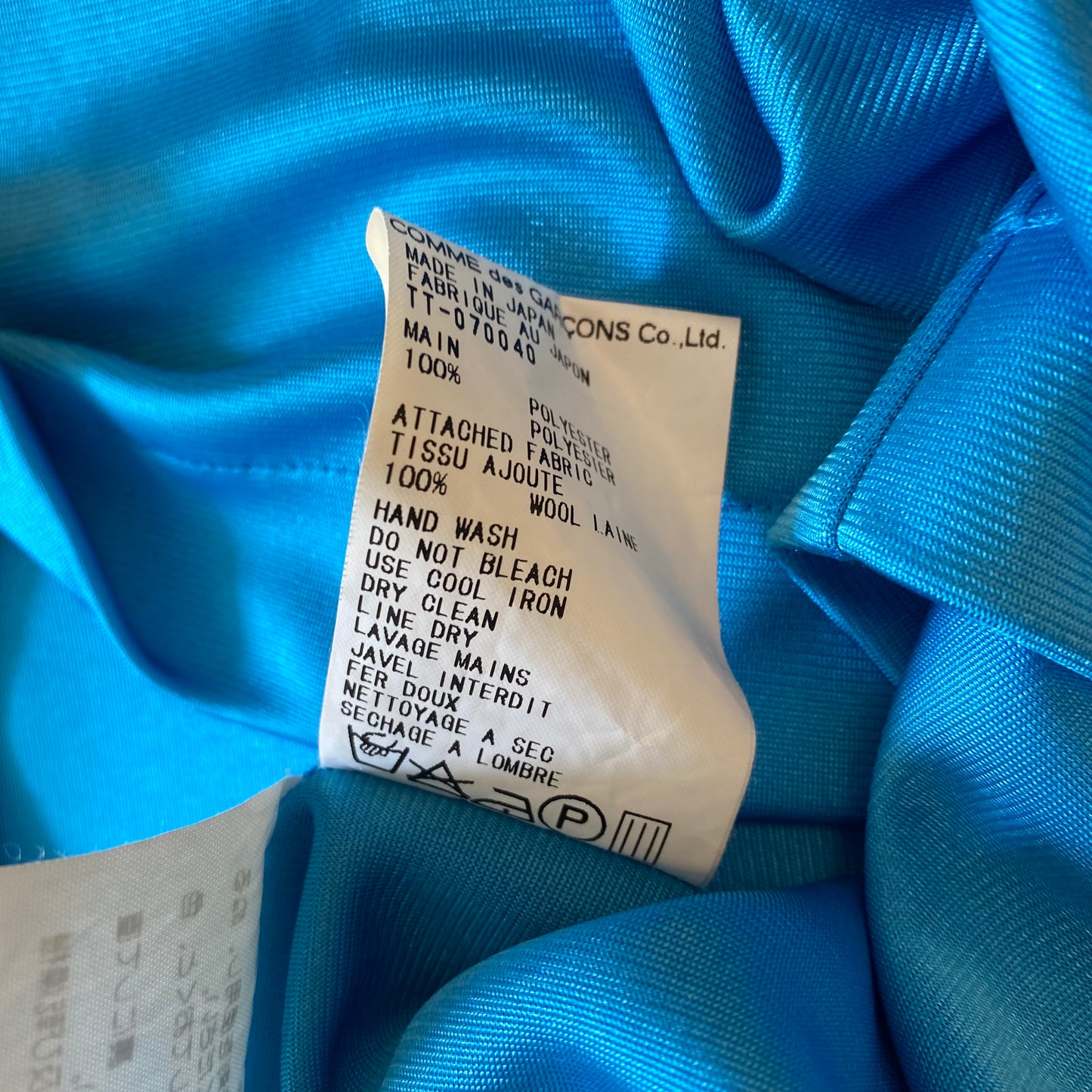 Comme des Garcons Tricot 1999 Blue Wool Stripe Longleeve