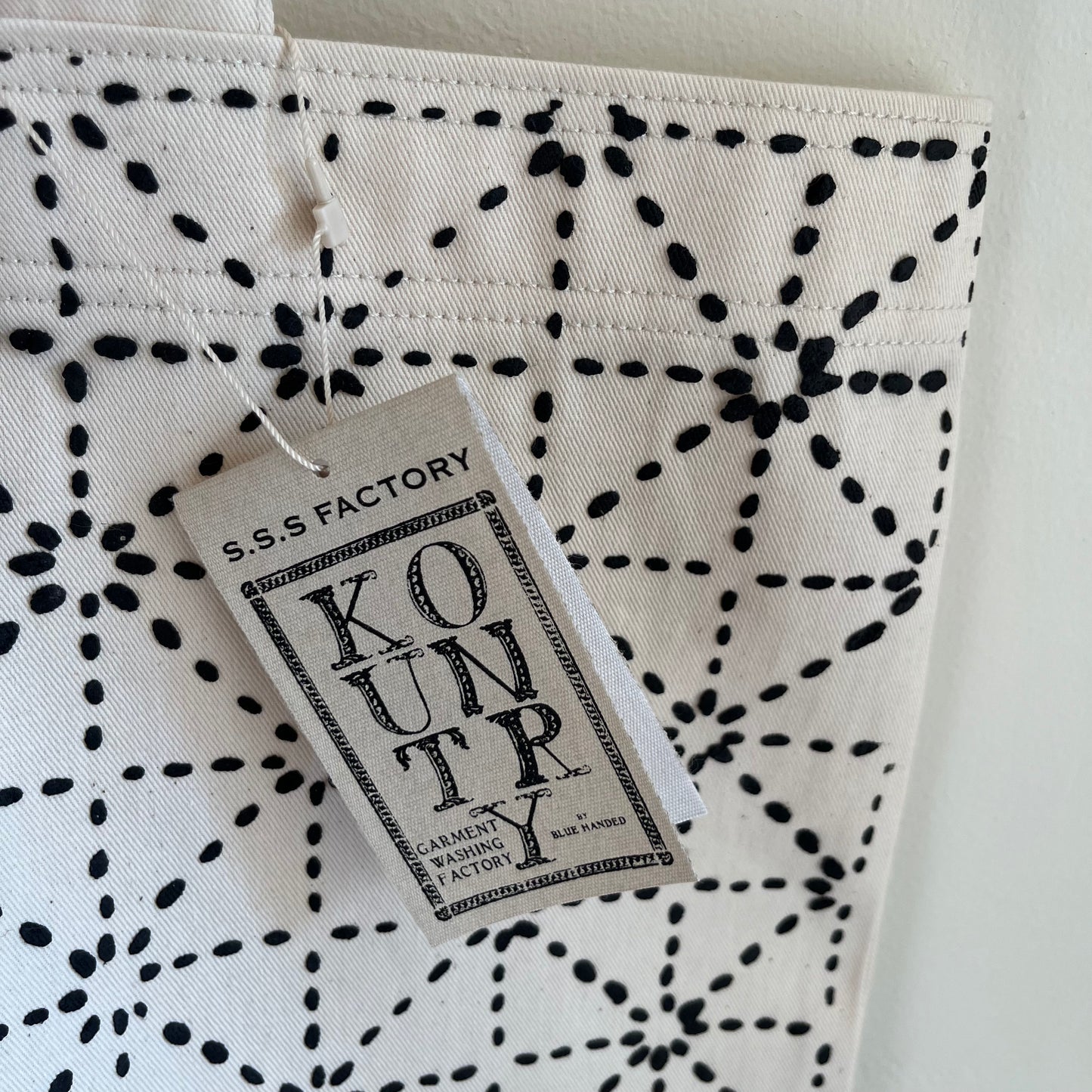 Kapital Kountry Sashiko Print Tote