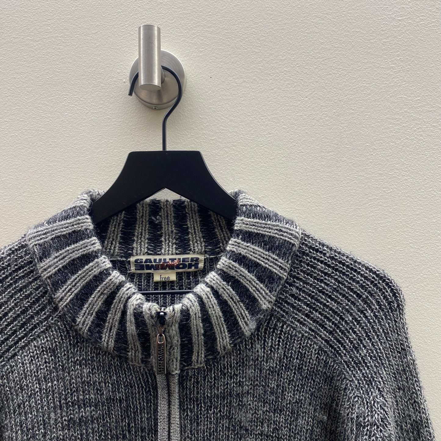 Jean Paul Gaultier Homme Object Zip-Up Knit Jacket