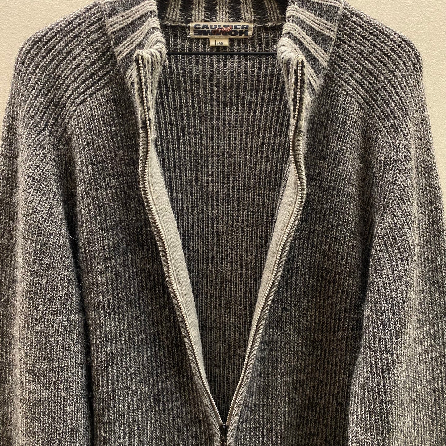 Jean Paul Gaultier Homme Object Zip-Up Knit Jacket